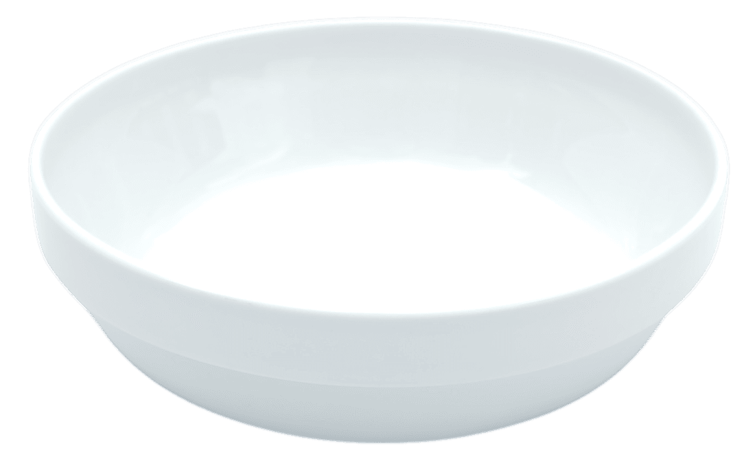 Weiße Porzellanschale 23 cm